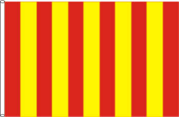 Motorsportflagge  gelb/rot gestr.90 x 60 cm