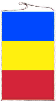 Tischbanner Rumänien 15 x 25 cm