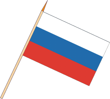 Tischflagge Russland (VE 10 Stück) 30 x 45 cm