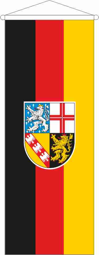 Bannerfahne Saarland 120 x 300 cm Marinflag