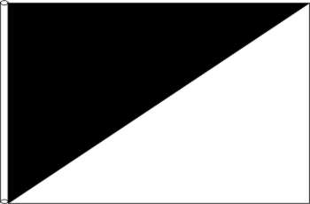 Motorsportflagge schwarz/weiß diagonal 60 x 40 cm