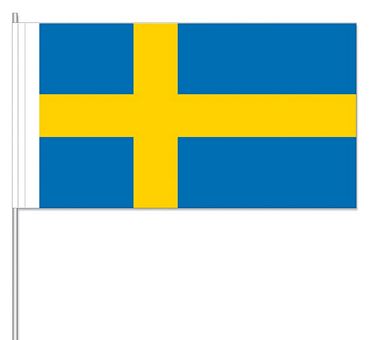Papierfahnen Schweden  (VE 1000 Stück) 12 x 24 cm