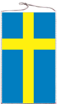 Tischbanner Schweden 15 x 25 cm