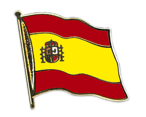 Anstecknadel Spanien mit Wappen (VE 5 Stück) 2 cm