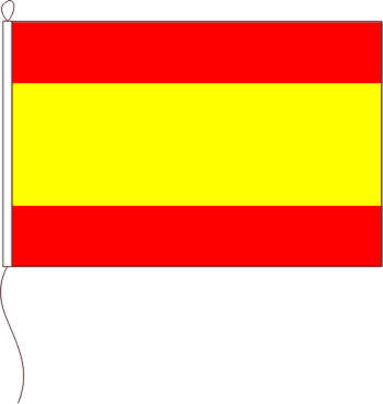 Flagge Spanien ohne Wappen mit Hohlsaum 40 x 60 cm