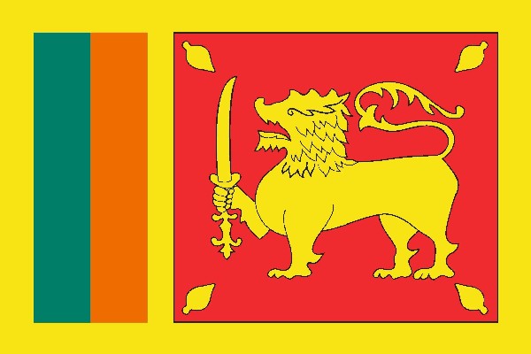 Flagge Sri Lanka 20 x 30 cm
