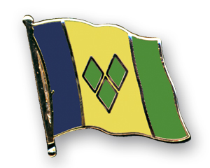 Anstecknadel St. Vincent + Grenadines (VE 5 Stück) 2,0 cm
