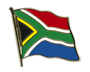 Anstecknadel Südafrika (VE 5 Stück) 2,0 cm