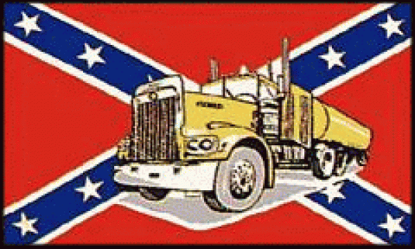 Flagge US Südstaaten mit Truck 90 x 150 cm