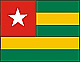 Flagge Togo 20 x 30 cm