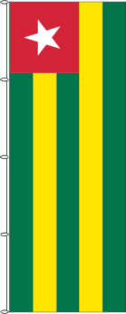 Flagge Togo 500 x 150 cm