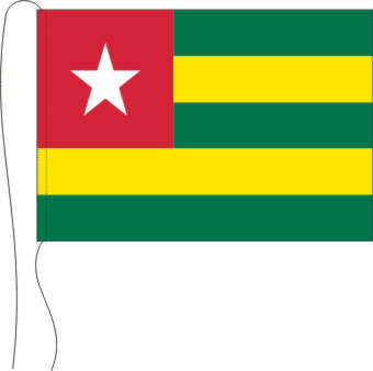 Tischflagge Togo 15 x 25 cm