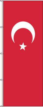 Flagge Türkei 500 x 150 cm