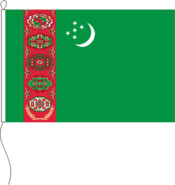 Flagge Turkmenistan 40 x 60 cm