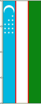 Flagge Usbekistan 400 x 150 cm