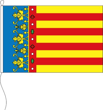 Flagge Valencia (Region) 150 x 250 cm