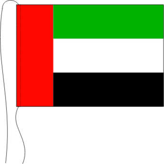 Tischflagge Vereinigte Arabische Emirate 15 x 25 cm