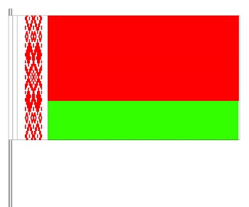 Papierfahnen Weißrussland  (VE  100 Stück) 12 x 24 cm