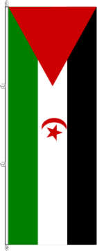 Flagge Sahara 300 x 120 cm