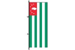 Flagge Abchasien 200 x  80 cm Qualität Marinflag