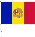 Flagge Andorra mit Wappen 50 x 75 cm