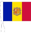 Tischflagge Andorra mit Wappen 15 x 25 cm