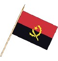 Stockflagge Angola (VE 10 Stück) 30 x 45 cm
