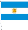 Flagge Argentinien mit Wappen 80 x 120 cm