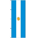 Flagge Argentinien mit Wappen 400 x 150 cm