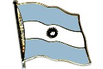 Anstecknadel Argentinien mit Wappen (VE 5 St?ck) 2,0 cm