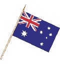 Stockflagge Australien - Restposten 30 x 45 cm