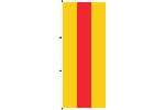 Flagge Baden ohne Wappen 400 x 150 cm