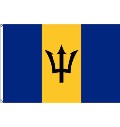 Flagge Barbados 90 x 150 cm