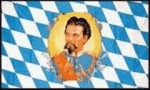 Flagge Bayern + König Ludwig 90 x 150 cm