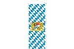 Banner Bayern Raute mit Wappen und L?wen 120 x 300 cm Marinflag