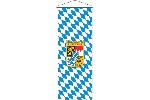 Bannerflagge Bayern Raute mit Wappen 400 x 150 cm Marinflag