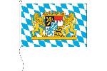 Flagge Bayern Raute mit Wappen und L?wen   60 x 40 cm Marinflag
