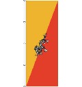 Flagge Bhutan 500 x 150 cm