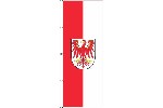 Flagge Brandenburg mit Wappen 500 x 150 cm
