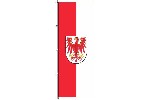 Auslegerfahne Brandenburg mit Wappen 150 x 400 cm Marinflag