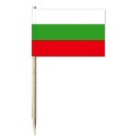 Mini-Papierfahnen Bulgarien (VE 1000 Stück) 3 x 4 cm