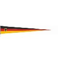Langwimpel Deutschland mit Adler/Bundesdienst 30 x 400 cm