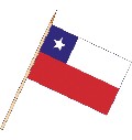 Stockflagge Chile (VE 10 Stück) 30 x 45 cm