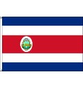 Flagge Costa Rica mit Wappen 150 x 90 cm