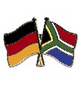 Anstecknadel Deutschland-Südafrika (VE 5 Stück) 2,2 cm