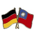 Anstecknadel Deutschland-Taiwan (VE 5 Stück) 2,2 cm