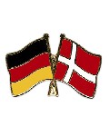 Anstecknadel Deutschland-Dänemark (VE 5 Stück) 2,2 cm