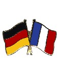 Anstecknadel Deutschland-Frankreich (VE 5 Stück) 2,2 cm