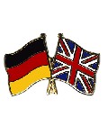 Anstecknadel Deutschland-Großbritannien (VE 5 Stück) 2,2 cm