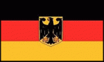 Flagge Deutschland mit Adler / Bundesdienstflagge 150 x 90 cm